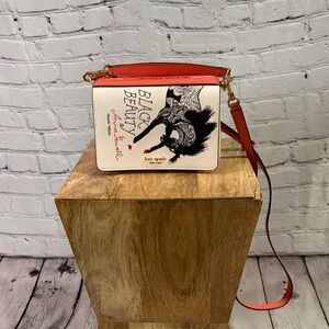 Kate Spade Storyteller Black Beauty 3d Book Crossbody
